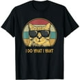 thumbnail image 1 of Retro I do what I want cat funny cat lover T-Shirt, 1 of 4