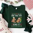 thumbnail image 1 of Retro ICU Nurse Christmas Sweatshirt, Gingerbread Christmas Sweat, Did You Try Icing It Sweat, Did You Try Icing It, Funny Nursing Christmas, 1 of 5