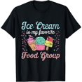 thumbnail image 1 of Retro Ice Cream Is My Favorite Food Group - Ice Cream Saying T-Shirt, 1 of 4