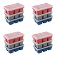 thumbnail image 1 of Retro Ice Cube Making Household Silicone Ice Lattice With Lid Refrigerator Ice Box Internet Small Ice Cube Box 3pcs, 1 of 9