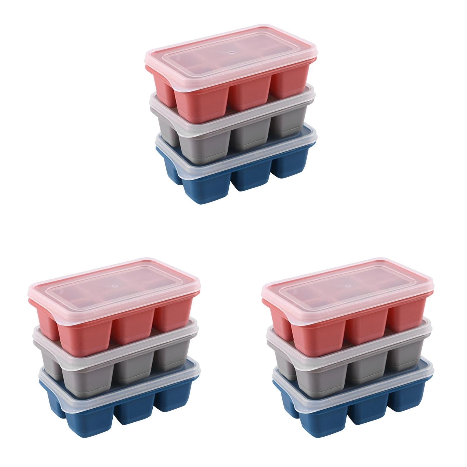 Retro Ice Cube Making Household Silicone Ice Lattice With Lid ...