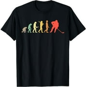 Retro Ice Hockey Evolution Gift For Ice Hockey Players T-Shirt