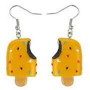 Retro Ice Lolly Drop Earrings: Yellow