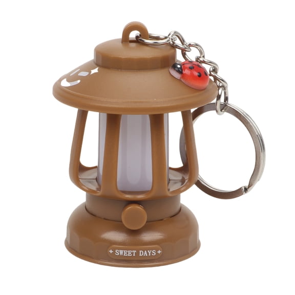 Retro Illuminated Key Rings USB Charging Plastic LED Light Keyring Portable Night Light For Camping Essential