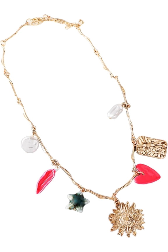 Retro Imitation Pearls Necklace Portable Alloy Jewelry Accessory For Evening Office Wear Vintage Inspire Alloy Chain[j567]