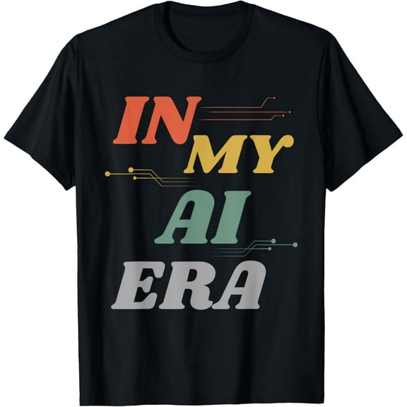 Retro In My AI Era Tech Graphic for Engineer Unisex Short Sleeve T-Shirt