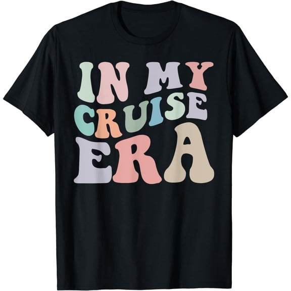 Retro In My Cruise Era Family Vacation Funny Cruise Lover T-Shirt