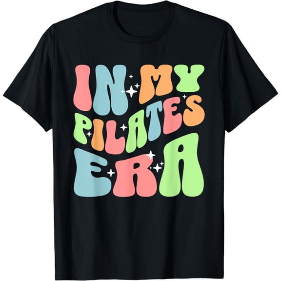 Retro In My Pilates Era Pilates Groovy Women Funny Pilates T-Shirt