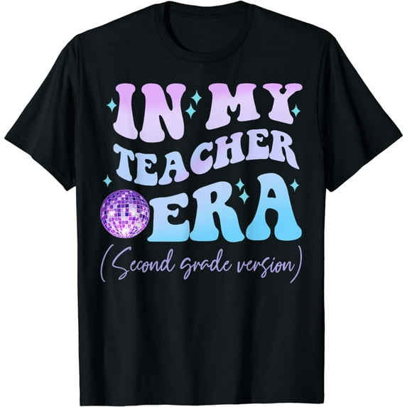 Retro In My Teacher Era Second Grade Version Back To School T-Shirt