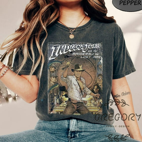 Retro Indiana Jones Adventure Disneyland 1995 Comfort Colors T-Shirt, Disney Vintage Style Shirt