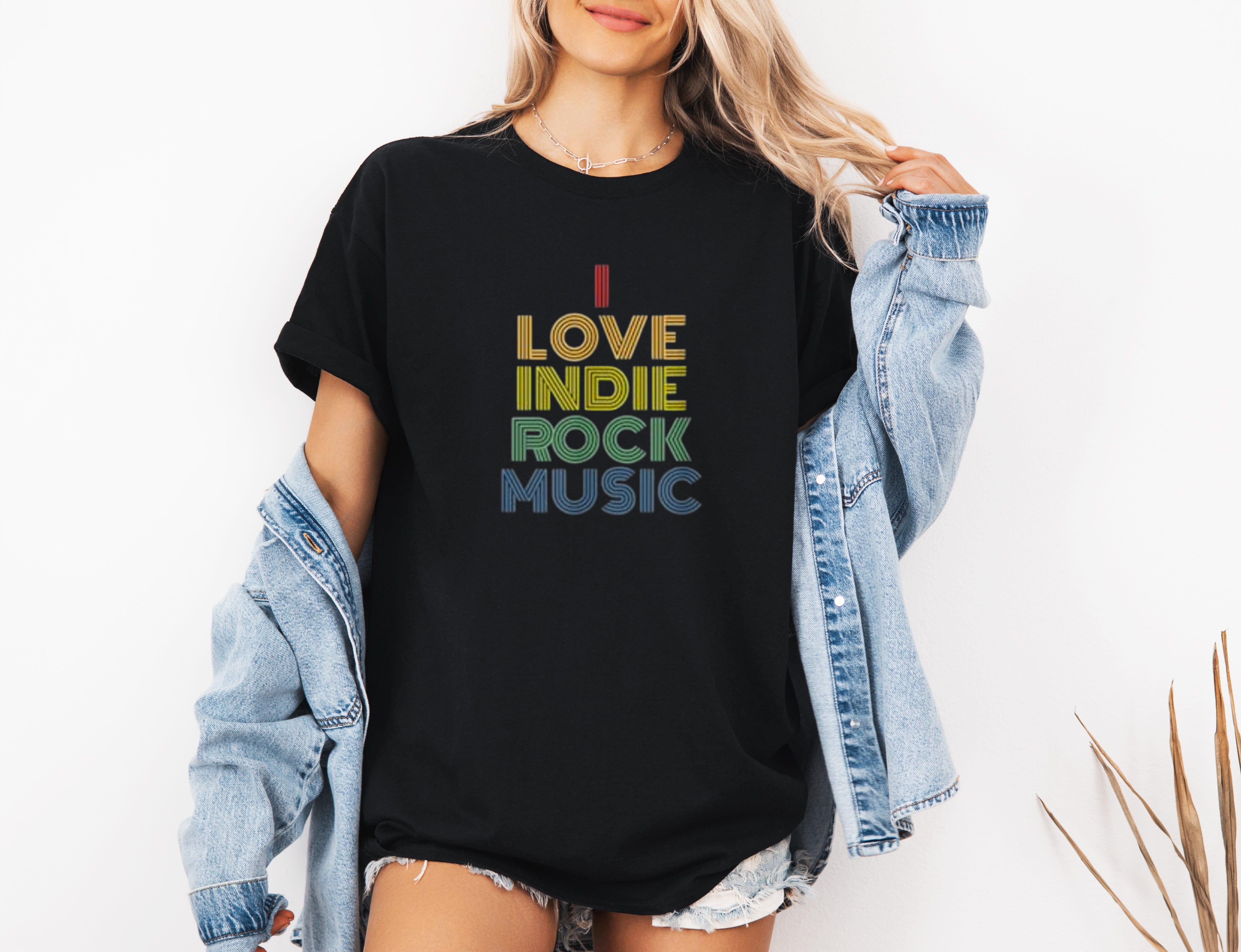 Retro Indie Rock Music Lover Graphic With 70s Style Aesthetic T