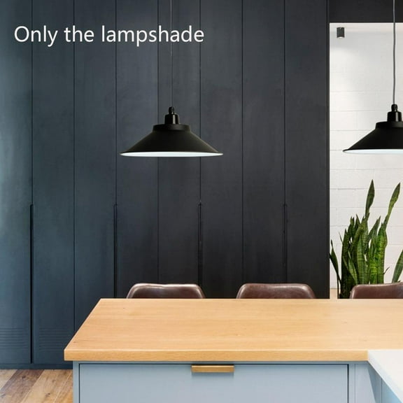 Retro Industrial Ceiling Light Shade With Concrete Effect Finish For Pendant Lights In Black Or White