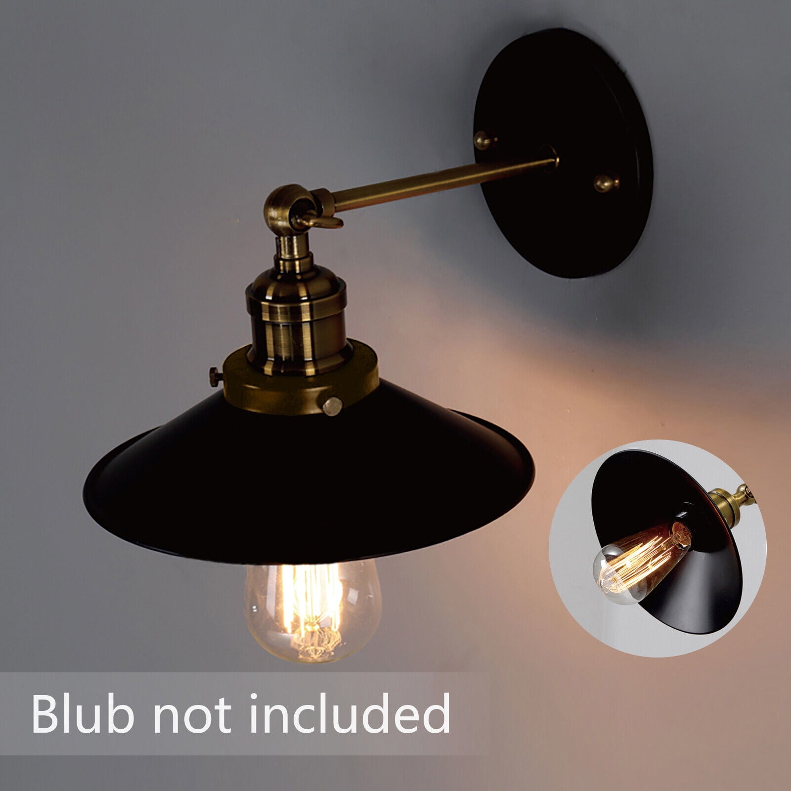 Retro Industrial Lamp Indoor/Outdoor Barn Vintage Wall Mount Light Fixture