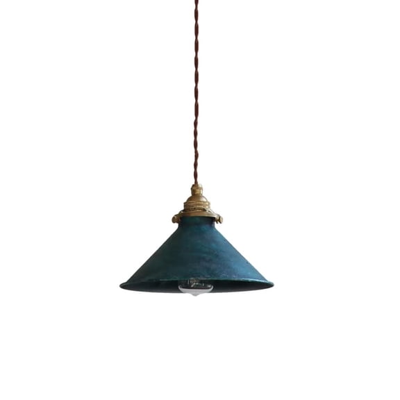 Retro Industrial Style Metal Iron Pendant Lighting, Vintage Rustic Farmhouse Pendant Light Fixture, American Farmhouse Pendant Lamp for Over Kitchen Sink Island Dining Table Entrance Bar