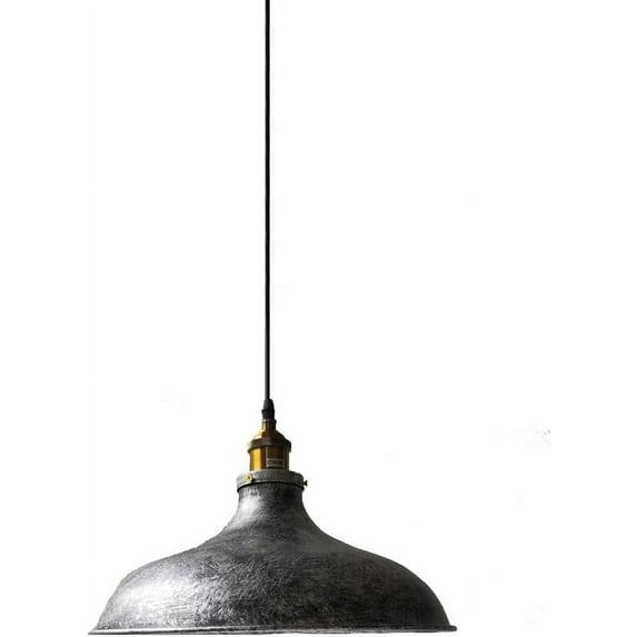 Retro Industrial Style Metal Pendant Lamp for Kitchen Island, Rustic Farmhouse Pendant Light Fixture for Dining Room, Vintage Pendant Lighting, Iron Pendant Light for Warehouse Garage Shop