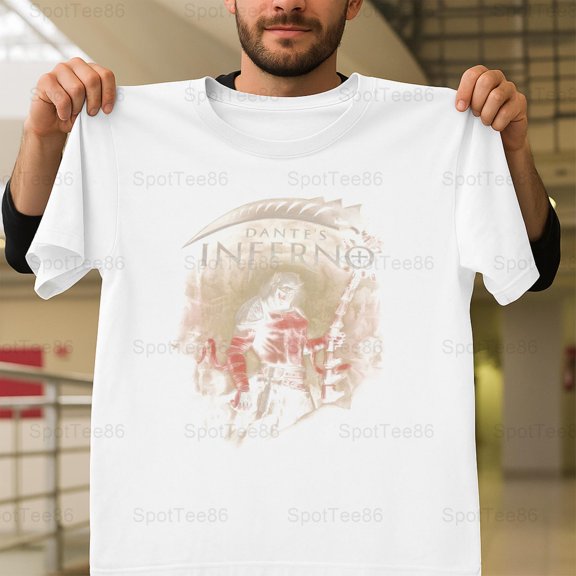 Retro Inferno Fire Themed Gaming Tribute Gamer Aesthetic Graphic V15018 Unisex T-Shirt, Up to Size 5XL