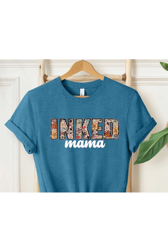 Retro Inked Mama Shirt Tattoo Mom Shirt Mama Gift Shirt Mom Shirt Mama Tee Mom Tee Inked M