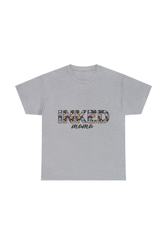 Retro Inked Mama T-Shirt, Tattoo Mom T-shirt, Mama Mom Shirt ID-0322-CMRL