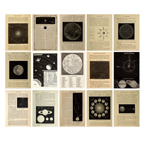 Retro Inspiration Series Retro Handbook Decorative Backing Paper,G