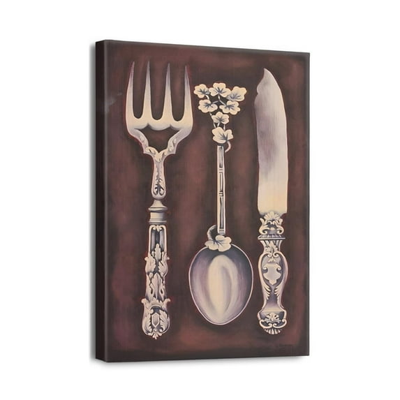 Retro Inspired Kitchen Wall Décor 12x16 Inch Canvas Prints of Vintage Kitchenware