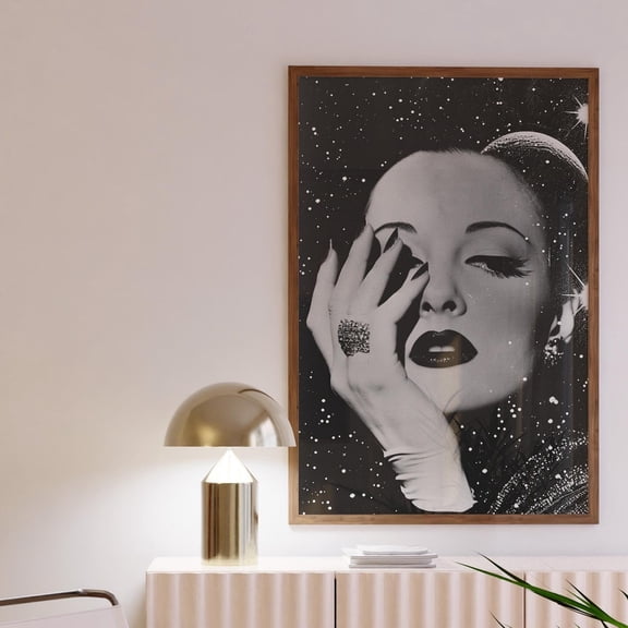 Retro Inspired Surrealist Collage Print Futuristic Space Wall Art Trendy Home Decor