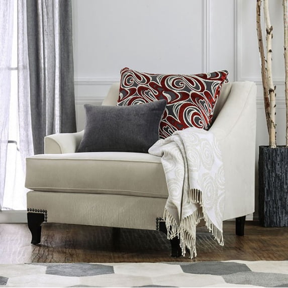 Retro Inspired Traditional Chair, White Finish