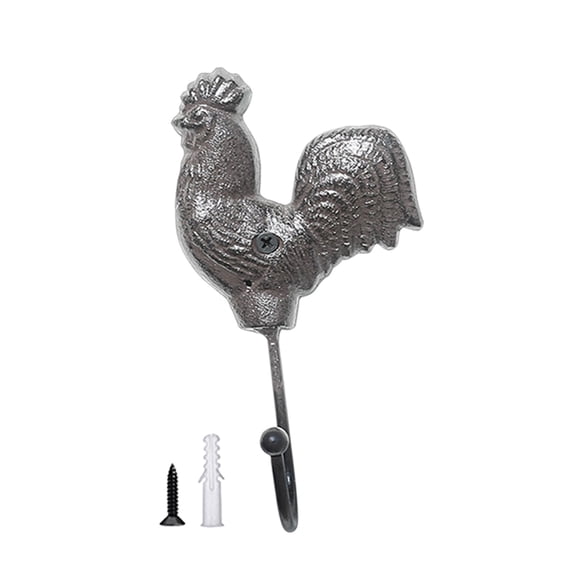 Retro Iron Rooster/Hen Wall Hook For Home Decoration Chicken Shaped Hanger Practical Storage Solution