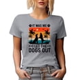thumbnail image 1 of Retro It Was Me, I Let the Dogs Out, Funny Response to a Song Quote, Heather Grey T-Shirt, Medium, 1 of 5