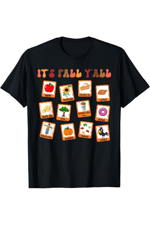 Retro It's Fall Y'all Special Education Teacher Fall Autumn T-Shirt for Men Women