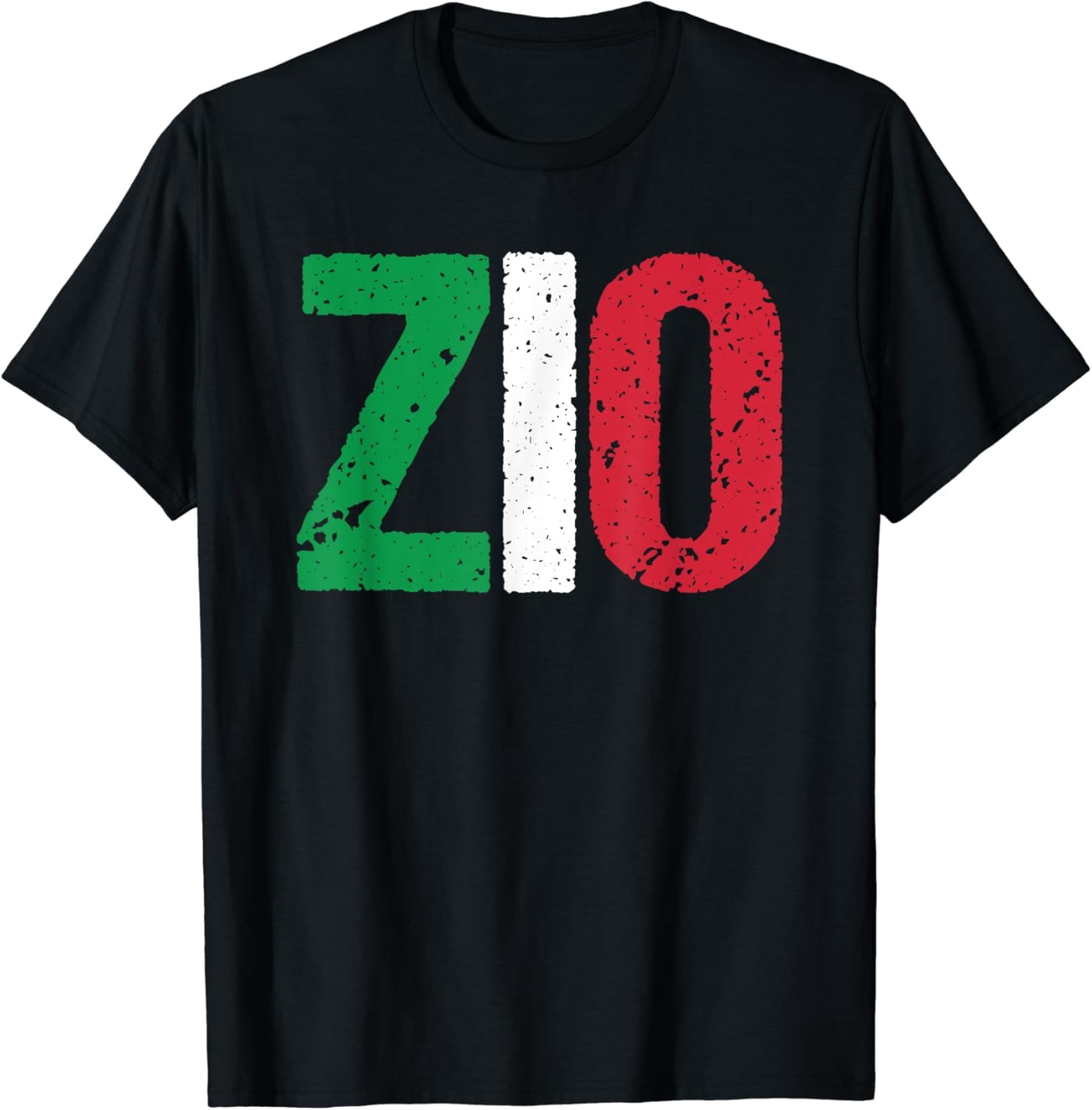 Retro Italian Zio Uncle T-Shirt Italy Flag Colors Distressed Graphic ...
