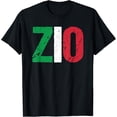 thumbnail image 1 of Retro Italian Zio Uncle T-Shirt Italy Flag Colors Distressed Graphic Tee Men's Family Heritage Pride Apparel, 1 of 6