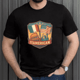 thumbnail image 1 of Retro Italy AmericanHeritage Pride Cultural Patriotic Quote Unisex T-Shirt, up to size 5XL, 1 of 2