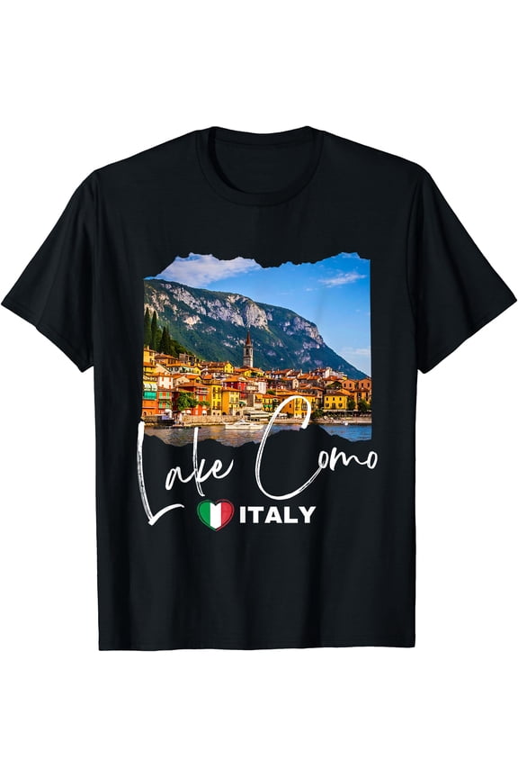 Retro Italy Lake Como T-Shirt, Unisex T-Shirt