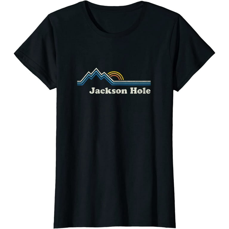 Retro Jackson Hole Wyoming T Shirt Vintage Sunrise Mountains Retro Jackson Hole Wyoming T Shirt Vintage Sunrise Mountains
