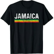 Retro Jamaica Colors Vintage Jamaican Men Womens Souvenir T-Shirt