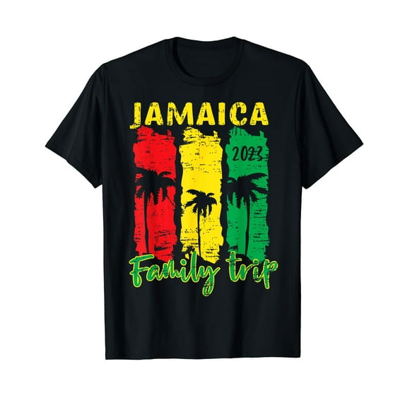 Retro Jamaica Family Vacation 2023 Jamaican Holiday Trip T-Shirt