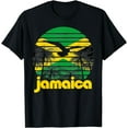 thumbnail image 1 of Retro Jamaica Flag Jamaican 70's 80's Men Women Gift Vintage T-Shirt, 1 of 3