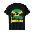 thumbnail image 1 of Retro Jamaica Flag Jamaican 70's 80's Men Women Gift Vintage T-Shirt, 1 of 3