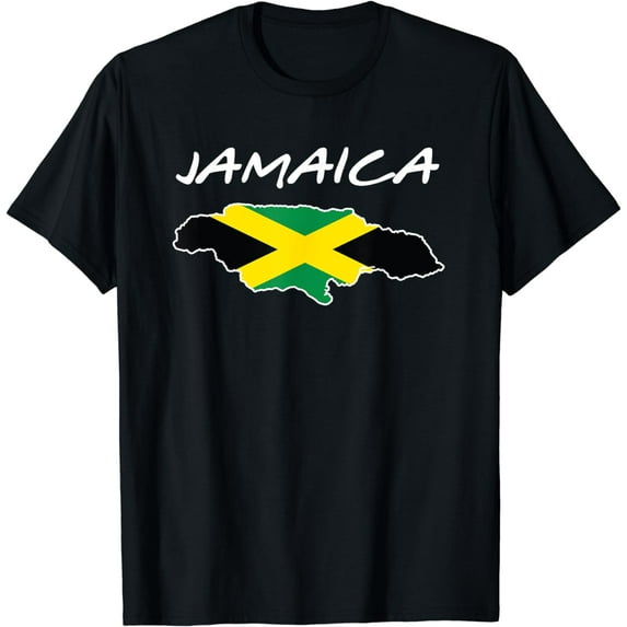 Retro Jamaica Flag Jamaican Island Travel Vacation Souvenir T-Shirt