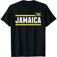 thumbnail image 1 of Retro Jamaica Flag Vintage Jamaican Men Womens Souvenir T-Shirt, 1 of 4