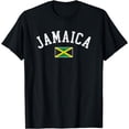 thumbnail image 1 of Retro Jamaica Flag Vintage Jamaican Travel Souvenir Boy Girl T-Shirt, 1 of 4