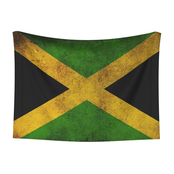 Retro Jamaican Flag Dog Blanket Soft Warm Flannel Cat Blanket Great Pet Throw for Cats Puppy Small Medium Large Dog