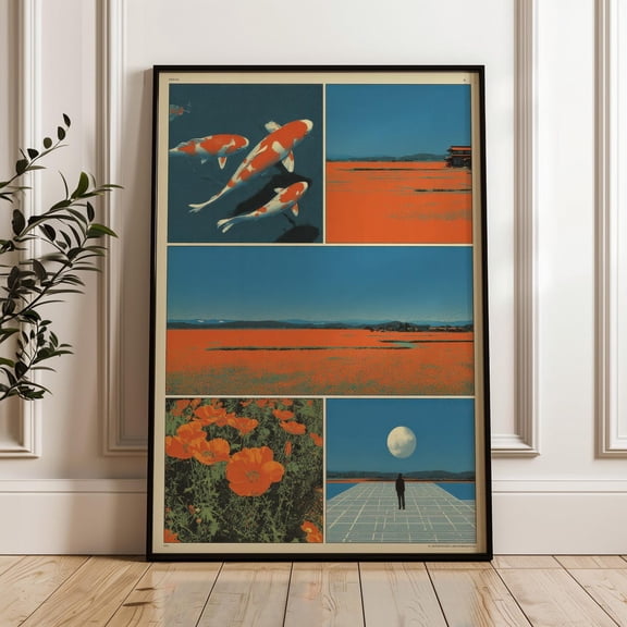 Retro Japanese Collage Y2k Indie Poster