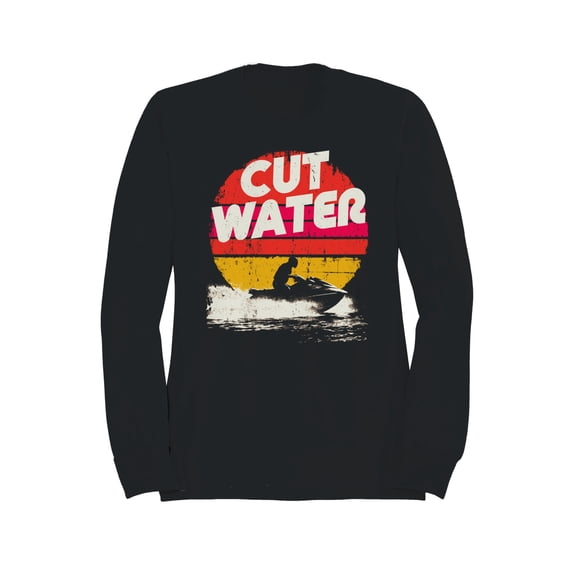 Retro Jet Ski Adventure Graphic Men's Sweatshirt