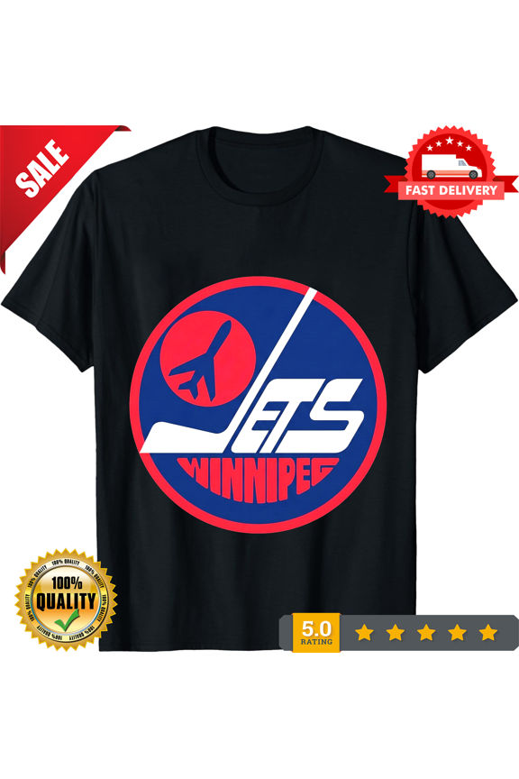 Retro Jets-Winnipeg city Logo Active T-Shirt Funny Size American Unisex T- Shirt, NEW INSTOCK-TH78483
