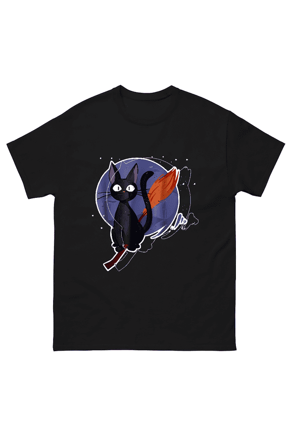Retro Jiji Cat Kiki's Delivery Service Studio Ghibli Unisex T-Shirt V13785