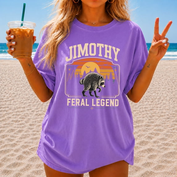 Retro Jimothy Raccoon Shirt, Trash Panda Shirt, Funny Seattle Meme Legend, Feral Animal Tee