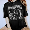 thumbnail image 1 of Retro Jonas Brothers Tour Shirt, Vintage Unisex T-Shirt, Gift Foe Fan Music Tee,Black Color,Size L, 1 of 5