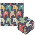 thumbnail image 1 of Retro Joysticks Pattern Baby Muslin Washcloths Soft Absorbent Face Towel, Video Game Controller Burp Cloths Cotton Bath Wipes 5 PCS Infant Wash Cloth for Newborn Boys Girls 12"x12", 1 of 7
