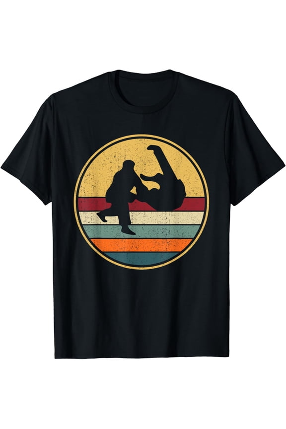 Retro Judo Fighter Martial Arts - Vintage, Judoka T-Shirt mens t hirt men，black，women，misfits，journey ，boys